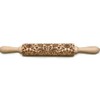 Rolling Pin Embossed with Folk Floral Pattern for Baking Engraved