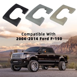 ONER AUTO PARTS Center Console Cup Holder Replacement Pad, Bench Seat Center Console Cupholder Armrest Pad,Include 2pcs Coasters,Compatible with 2004-2014 Ford F-150 (Black)