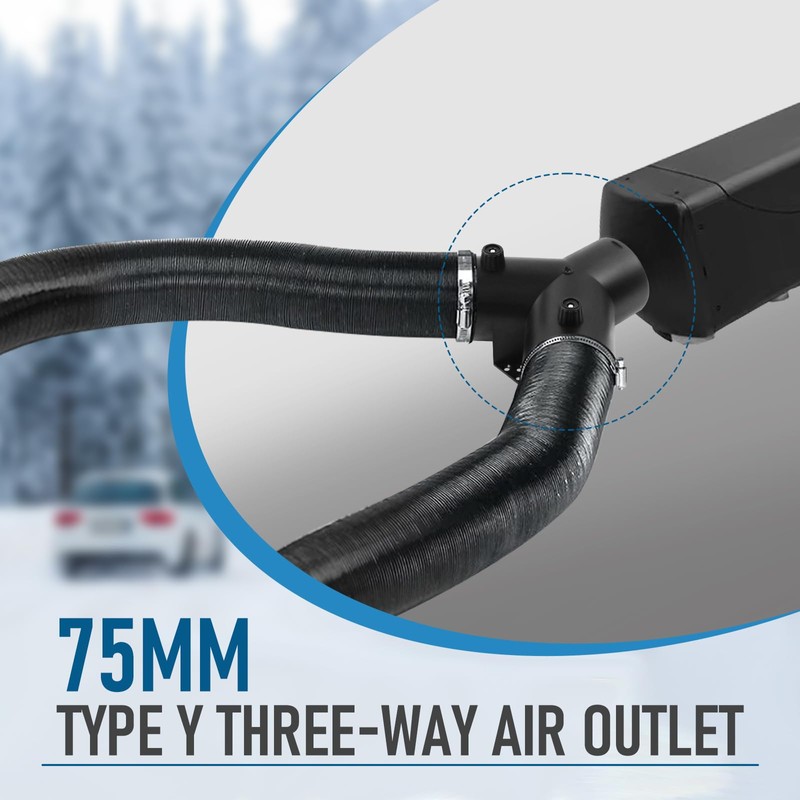 MaxEarn Ø75mm Type-Y Duct Connection, Air Heater Diesel Auxiliary Accessories