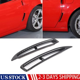 autotrim000 Carbon ABS Car Rear Side Vent Cover Trims For Corvette C6 2005-2013 Model 2PCS