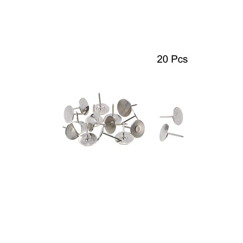 sourcing map Upholstery Nails 19 mm x 23 mm Flat
