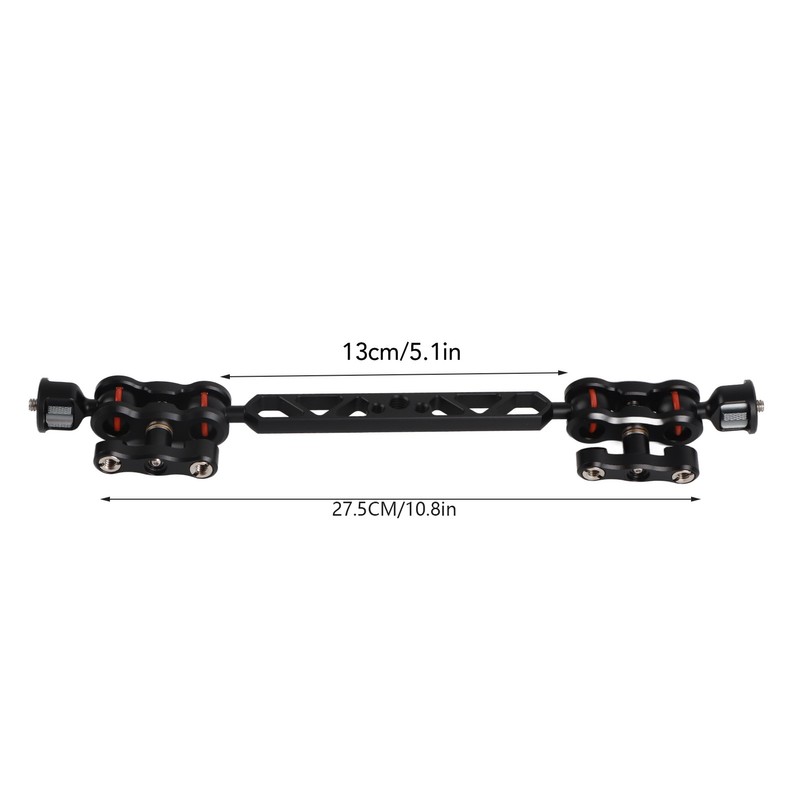 Articulating Arm Aluminum Alloy 11in Lengthened Adjustable Articulating Ballhead Extension