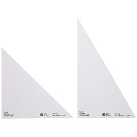 クラフトデザインテクロノジー 三角定規セット 直角+二等辺のセット SUPH1-003BK