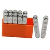 NUOBESTY 12pcs Flower Pattern Steel Stamping Tool Set for Leather