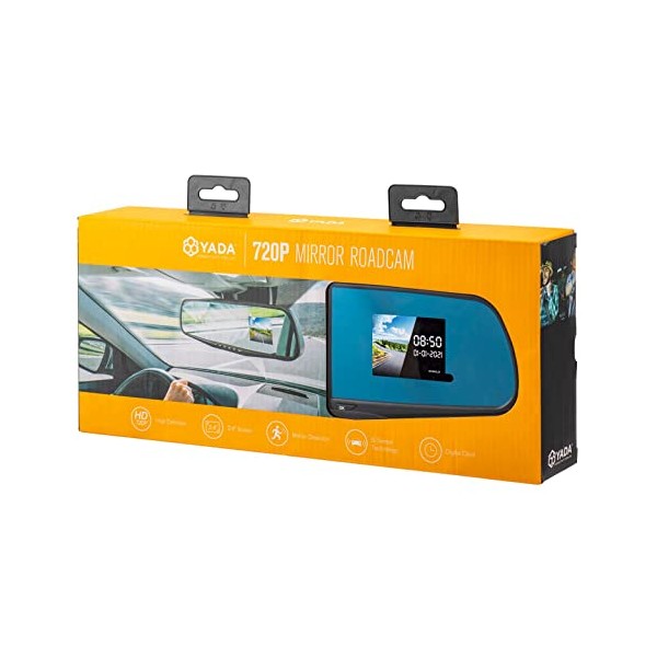 RoadCam 720p Mirror Camera, BT58361-6/2 Black Car Dash Cameras, with