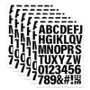 Iron-on Heat Transfer Letters and Numbers - 6 Sheets, 2