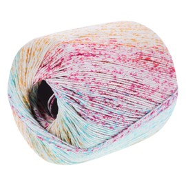 SEWACC 1roll Multi-Colored Gradient Cotton Yarn for Projects Hand Knitting Thread for Scarves Hats Shawls and Blankets Soft and Versatile Crafting Material