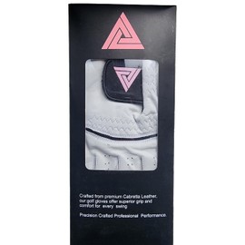 Generic White Cabretta Leather Golf Glove, Large