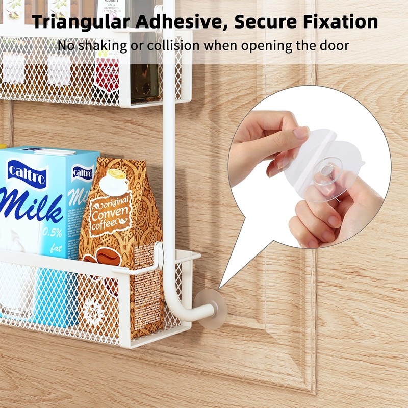 Fovkdcvw Over the Door Pantry Organizer, 6-Tier Pantry Door Organization