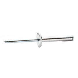 5mm x 18mm Large Flange Blind Pop Rivet Dome Head Aluminium/Steel Shaft (Pack of 20)