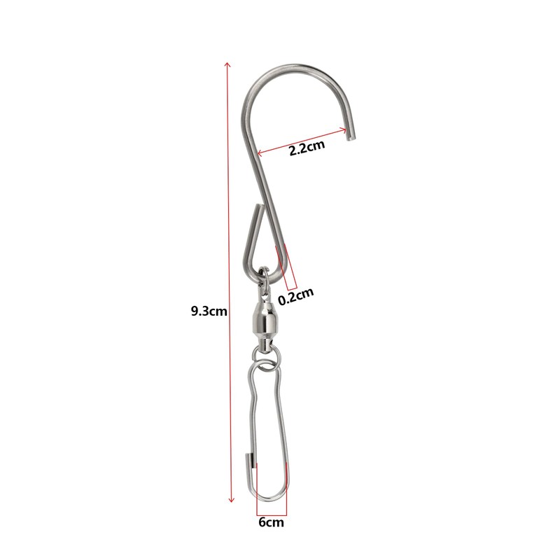 Be In Your Mind 15 PCs Stainless Steel Swivel Hook