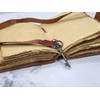 Embossed Leather Journal with Antique Key Vintage Pages Handmade Journal