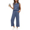 WIHOLL Summer Outfits for Women Two Piece Set Casual Wide