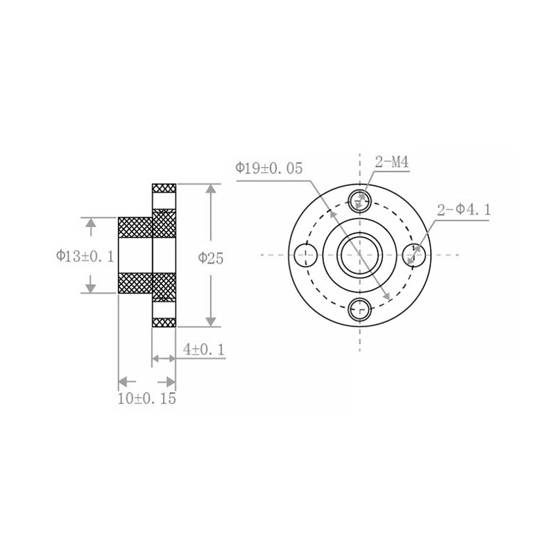 eMagTech 2 x 3D Printer Z Axis Trapezoidal Motor Screw