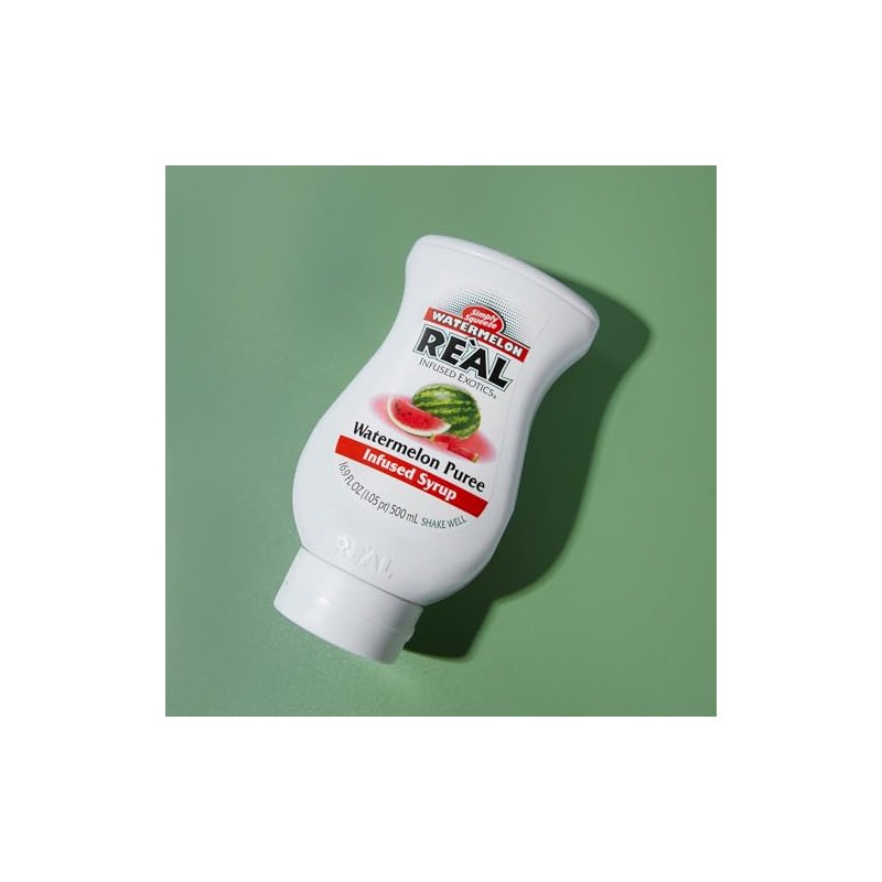Watermelon Reàl Infused Exotics, Watermelon Puree Infused Syrup, 16.9 FL
