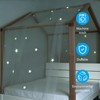 Joyseedi Letto a cielo con stelle luminose, letto a baldacchino,