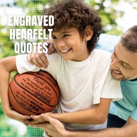 Dad Gifts from Son, Engraved Basketball Gifts for Dad, Daddy, Father, Basketball Dad Birthday Gifts, Thank You Gifts for Dad, Dad/Father Appreciation Gifts, World's Coolest Dad