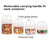 BeneLabel Stackable Food Storage Containers with Twist Lock System -