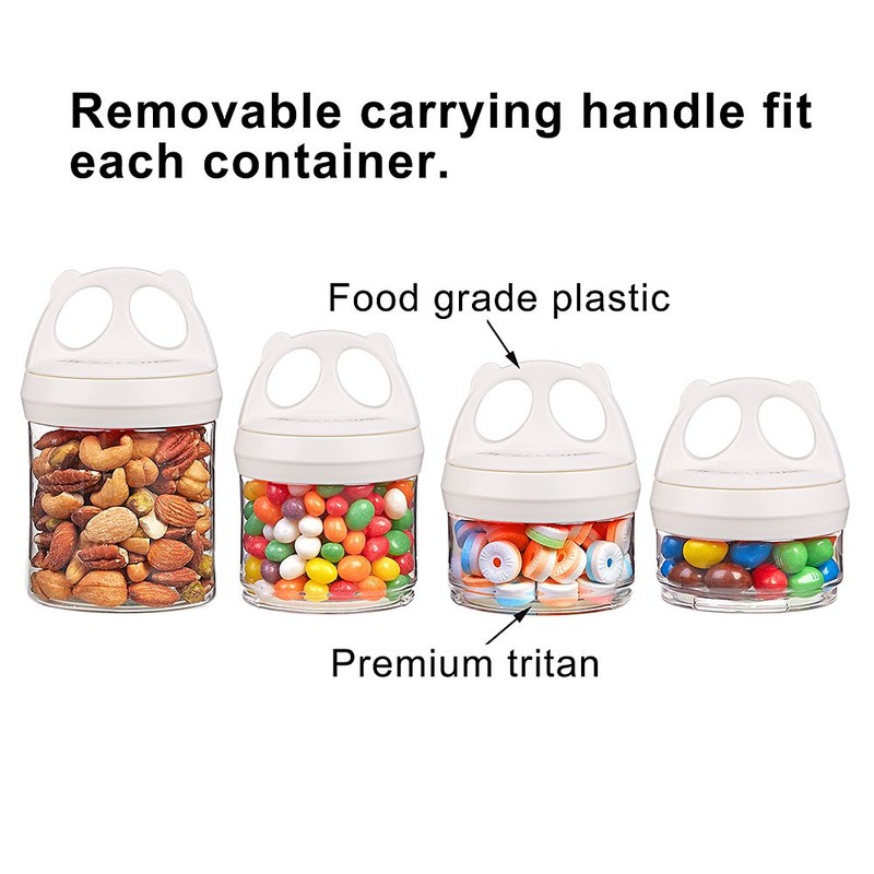 BeneLabel Stackable Food Storage Containers with Twist Lock System -