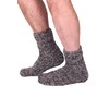 Pachamama Men 100% Wool Bed Sofa Socks Handknitted Charcoal Fleck