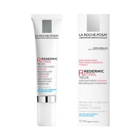 La Roche-Posay Redermic R Eyes Retinol Eye Cream, Anti-Aging Eye Cream to Reduce Wrinkles and Dark Circles With Pure Retinol and Caffeine, 0.5 Fl Oz (Pack of 1)