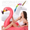 Inflatable Unicorn Flamingo Pool Floats - Jasonwell 2 Pack Pool