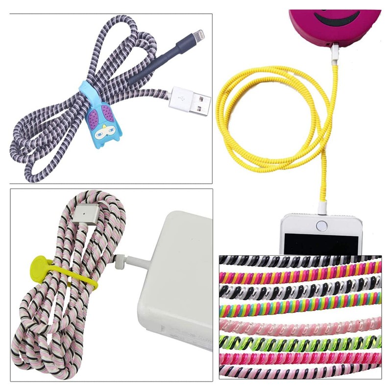 Cord Earphone Wire Protective Cover Cable Fashion Spiral Cable Protective