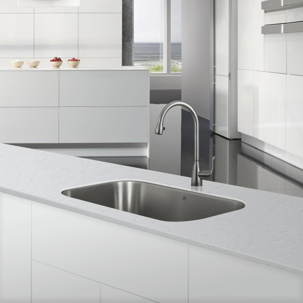 DAX Single Bowl Undermount Kitchen Sink 30" x 18" -