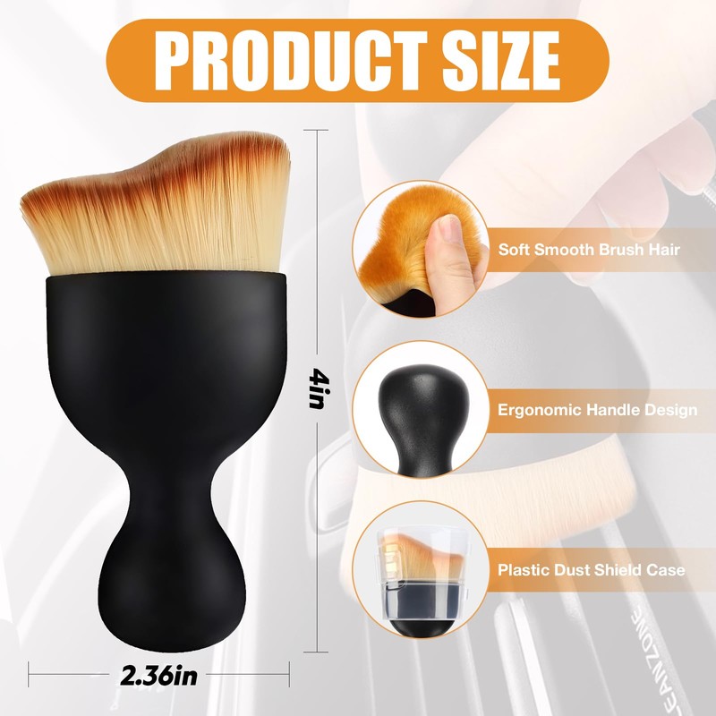 Woyuosn Microfiber Car Detailing Brush – Dual Use for Wet