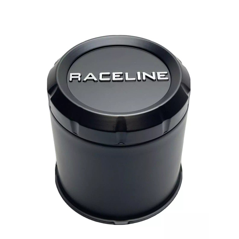Raceline Matte Black Push Thru Wheel Center Cap BG108B-FB BG108B