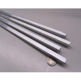 6061-T6511 Aluminum Bar .250" Thick x .375" Width x 24.00" Length 4 Pieces