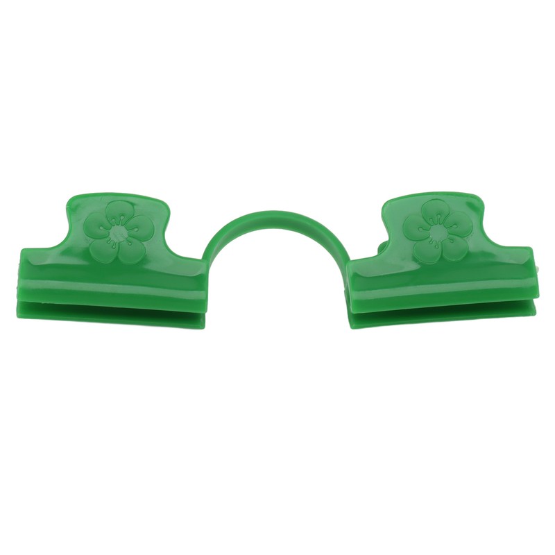 50Pcs Greenhouse Clamp PE Plastic 2 Head Plant Film Clamp