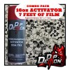 Dip Ape 16oz hydrographic film / activator Clear Flower Cheetah