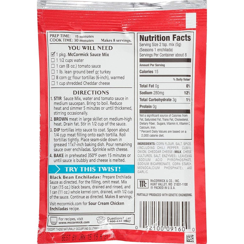 Mexican Enchilada Sauce Mix 1.5OZ (Pack of 24)