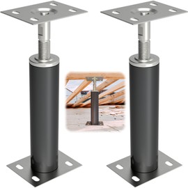 ForoGore 2 Pack House Jacks for Leveling Adjustable Floor Jack Post Floor Jack for House Telescoping Jack for Temporary Support, Adjustable Range 12 inch - 16 inch
