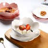 KKGUD Cute Ceramic 6-Inch Serving Bowl with Saucer and Spoon,