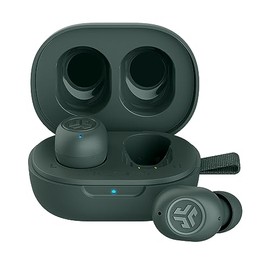 JLab JBuds Mini, auriculares inalámbricos verdaderos, multipunto Bluetooth, IP55 resistente al sudor, audio consciente, salvia