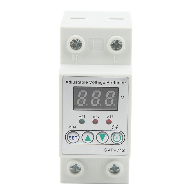 Over Under Voltage Protector Volt Protective Device Adjustable Auto Delay