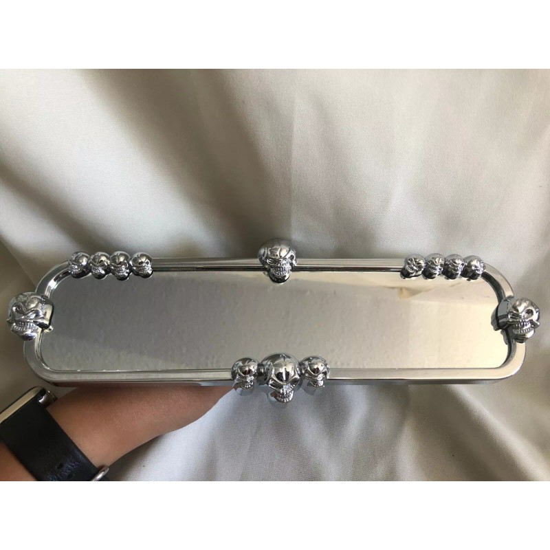 Cipa Skull Rearview Mirror -Approx. 10" (read description)