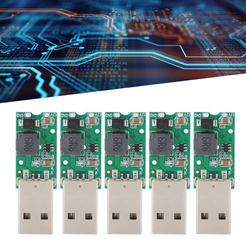 5pcs DIY USB 5V to 12V StepUp Power Supply Board
