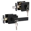 Brotima 1 Pack Keyed Entry Door Lever and Double Cylinder