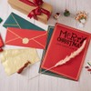 50 Pack Christmas Stationery Set with Envelopes, 8.5x11 Inches