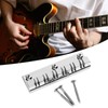 12 String Saddle Tailpiece Metal Chrome Color Saddle Bridge Top