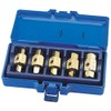 Draper 56627 Car Axle Gearbox Oil Sump Drain Key Plug Kit Set, 5 Pieces , Blue