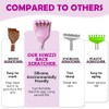 HIWZZI Back Scratcher Extendable Silicone Bear Claw Massager Tool Telescoping