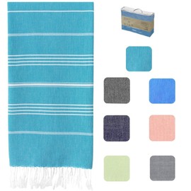 MyStilo® XXL Sauna Towel, Hammam Towel, Large, Soft Bath Towel, 100 x 200 cm, Quick-Drying, Premium Beach Towel, Towel for Men, Women, Yoga and Fitness (Light Turquoise)