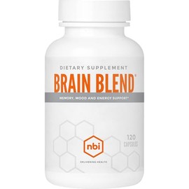 NBI Mezcla cerebral para la memoria, la concentración y la función cognitiva para hombres y mujeres  Sin cafeína, con ALCAR, ácido alfa lipoico,...   