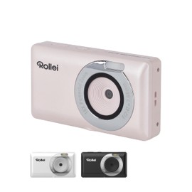 Rollei Compactline Pocket Digital Camera, Pink, 50MP 2.7K Photo Camera with 16X Optical Zoom, Autofocus, Portable Camera with 2.4 Inch Display, Lightweight Compact Camera for Children, Teenagers