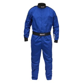 ‎Allstar Performance ALL931021 Driving Suit - 1-Piece - SFI 3.2A/1 - Single Layer - Fire Retardant Cotton - Blue - Small - Each