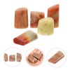 KONTONTY 5 Pcs Chinese Seal Stone Calligraphy Seal Tools for